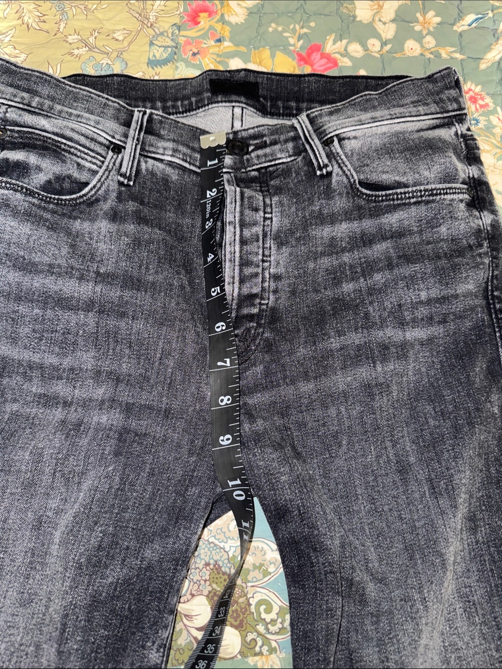 Mother Black Ankle Jeans-Raw Edge The Stunner Ankle Fray - Picture 9 of 11